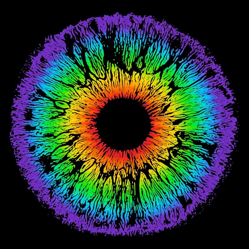 Regenbogen Auge, Iris, LGBT, Gay Pride, Mandala