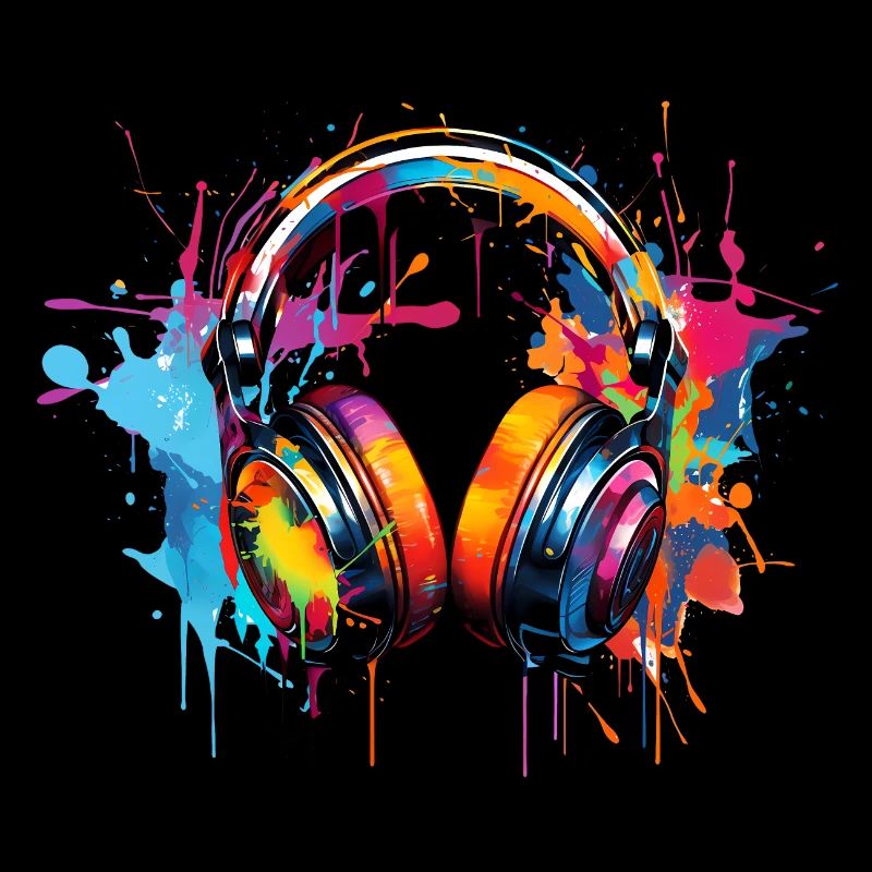 Kopfhörer Graffiti Style