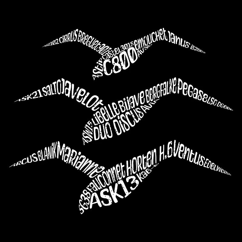 Gleitendes Kalligramm-Logo