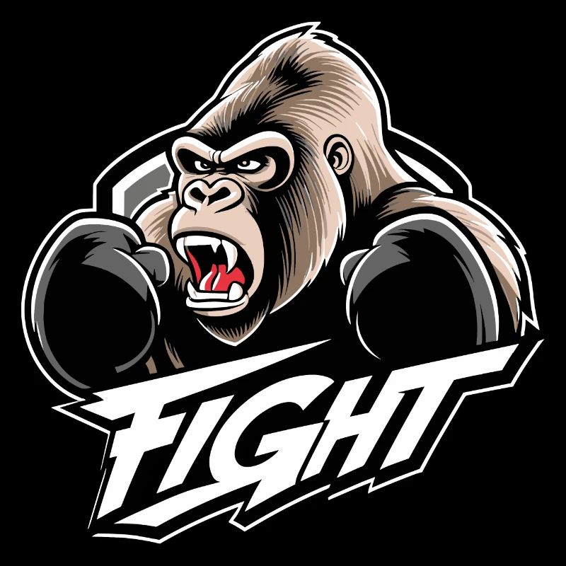 Gorille de boxe