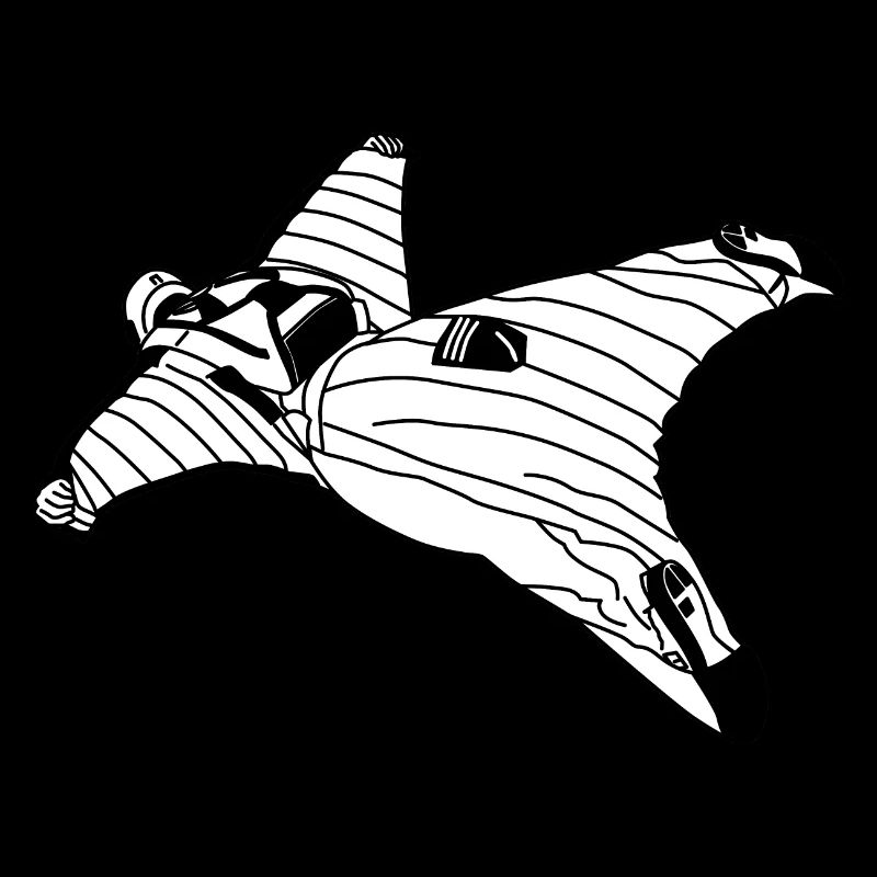 Wingsuit Flying Base Jumping