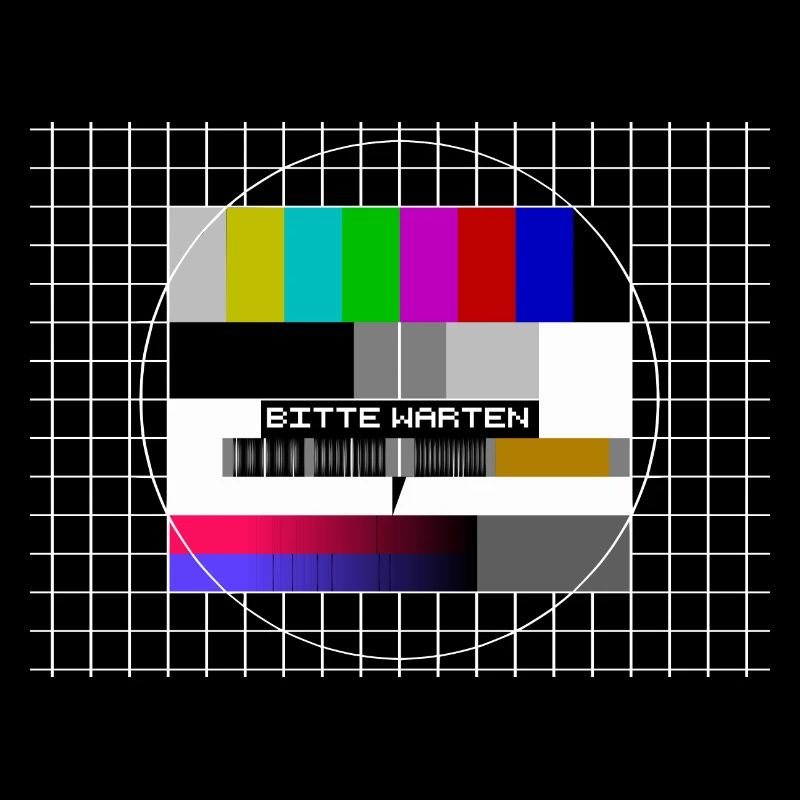 Test pattern clothing 80s 90s please wait -