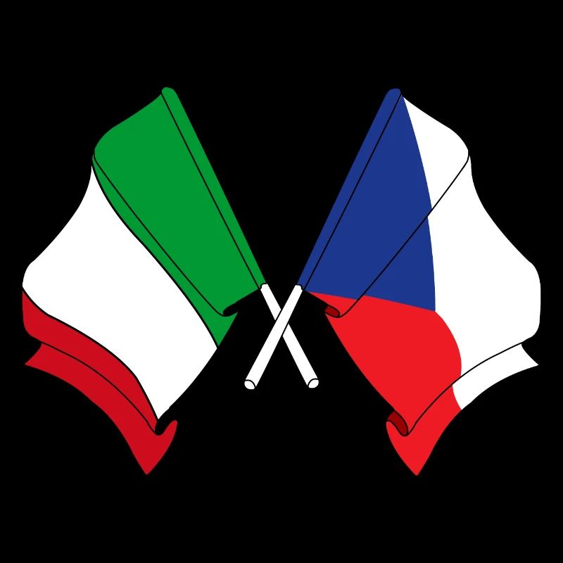 Drapeau de l’Italie, République tchèque