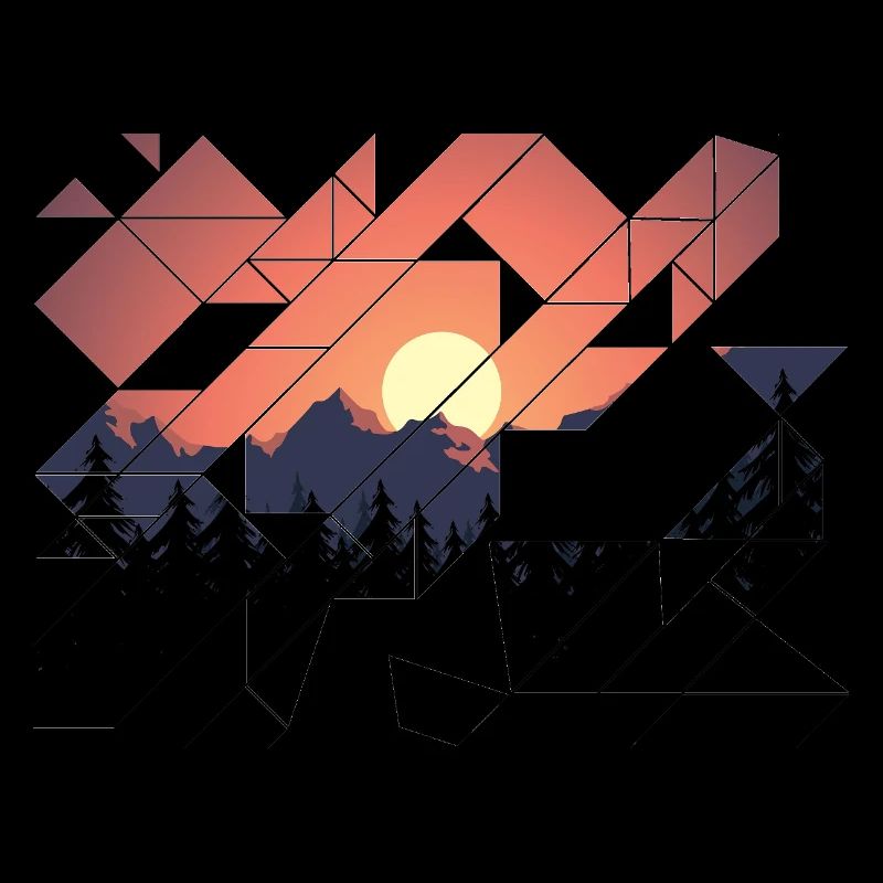 Geometrischer Ausschnitt im Querformat