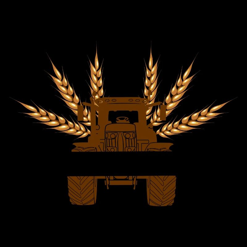 Getreide mit Traktor