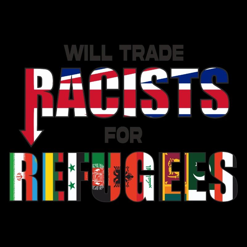 Wird Rassisten gegen Flüchtlinge tauschen