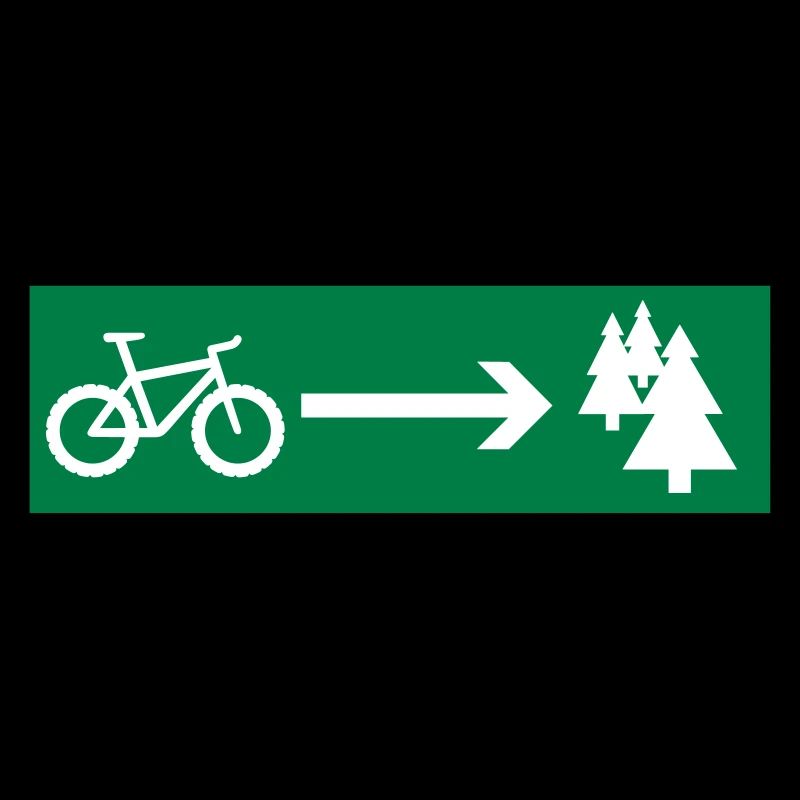 Emergency exit - MTB sign for athletes