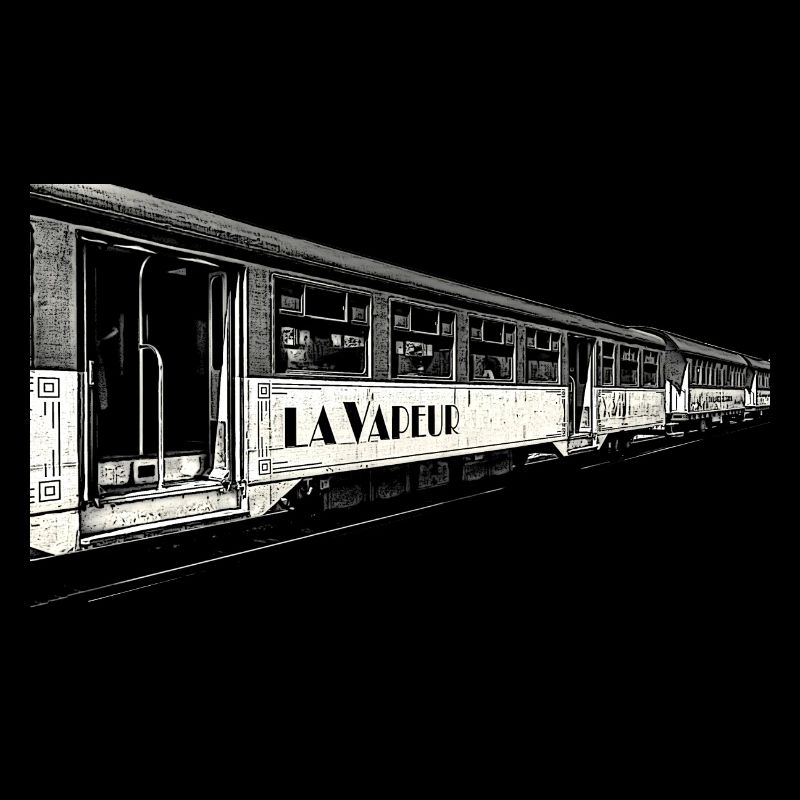the old steam rail train