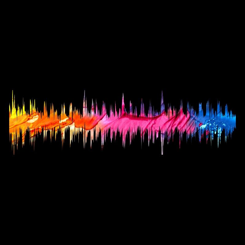 Equalizer Schallwellen Musik Farben Geschenkidee