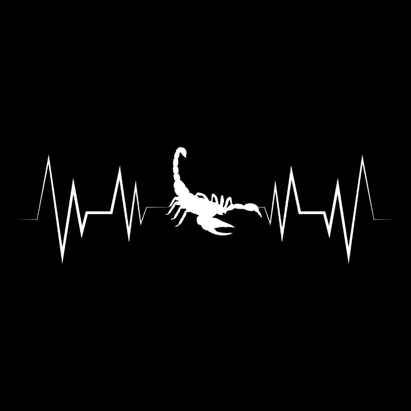 Herzschlag Skorpion Silhouette