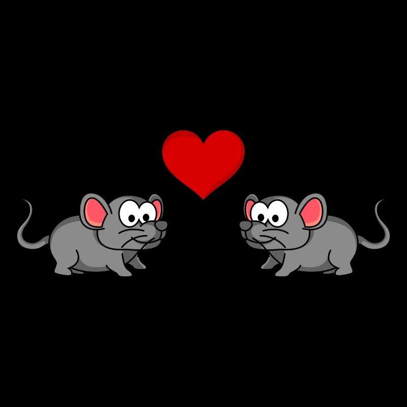 Maus Comic Paar Liebe