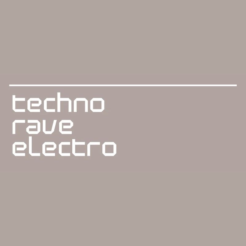 techno rave électro logo