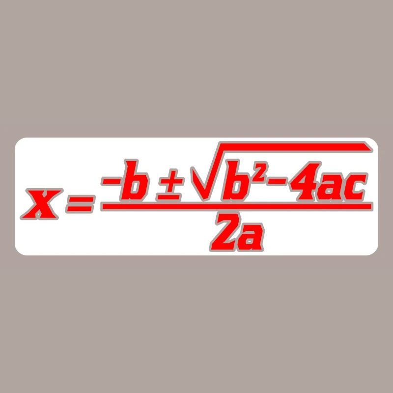 Quadratic Formula For Math Class 6