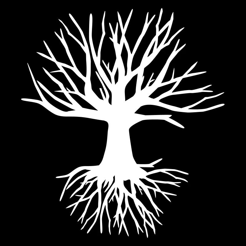 Baum und Wurzel