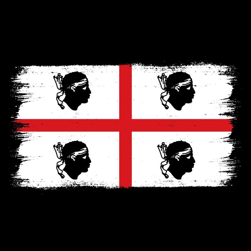 Drapeau de la Sardaigne Drapeau sarde Drapeau de la Sardaigne
