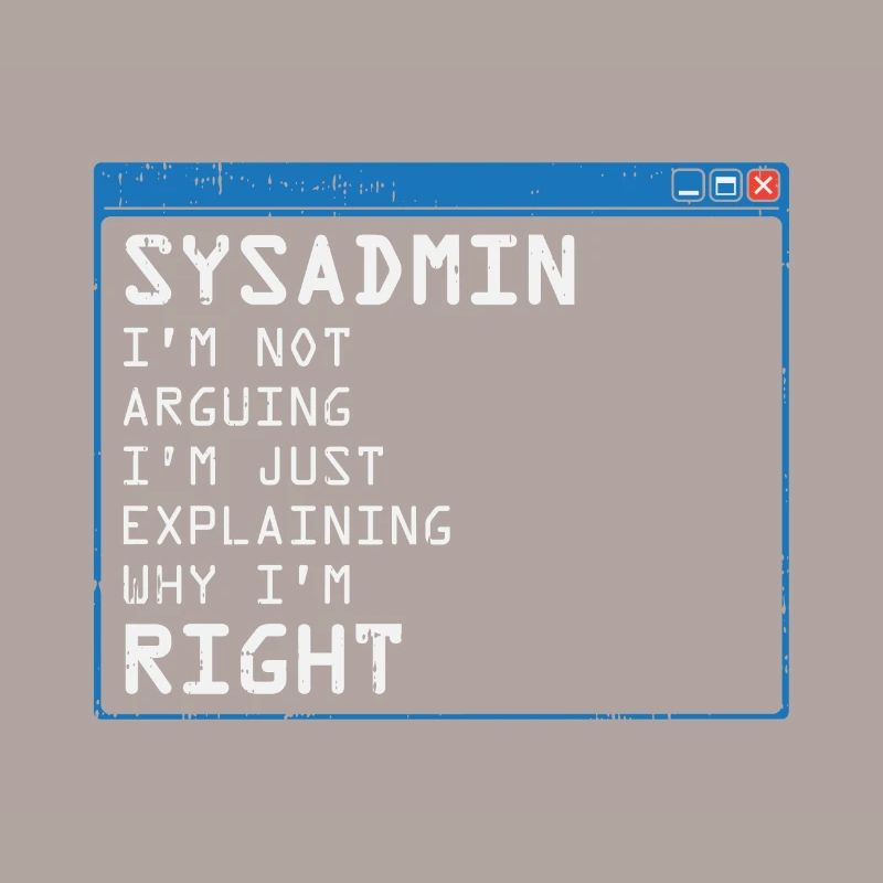 System Admin Administrator computer programmer