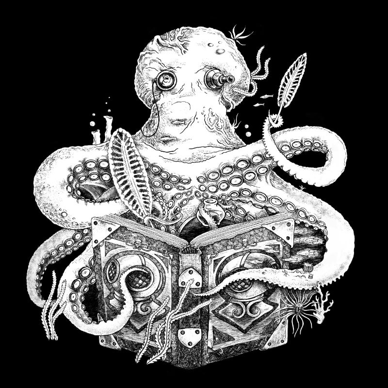 Oktopus - Tintenfisch, Tentakel, Märchenbuch