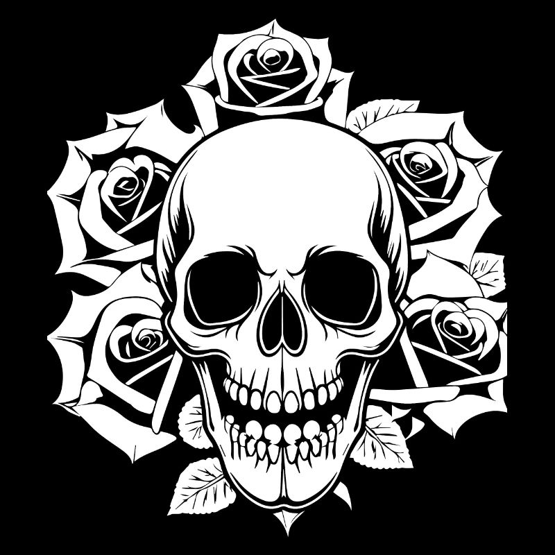 Horror Schädel Schädel Kunst Schädel Gothic Heavy Metal