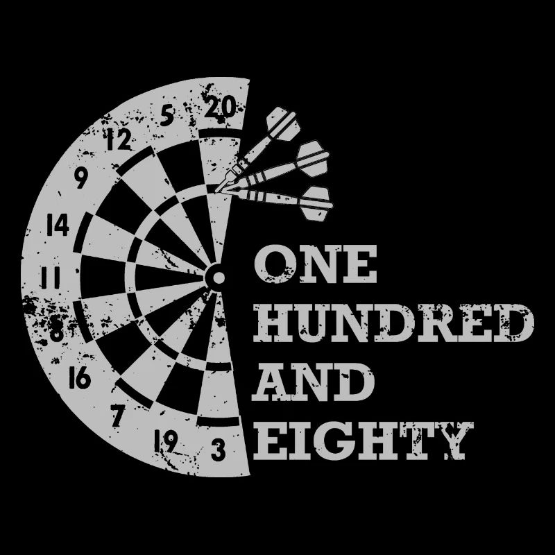 Darts One Hundred And Eighty Schwarz