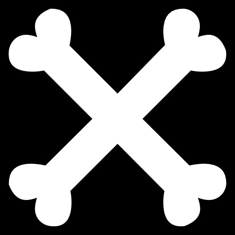 Knochen Kreuz