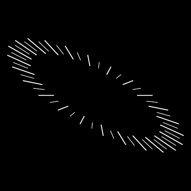 abstraktes Muster in Form einer Ellipse