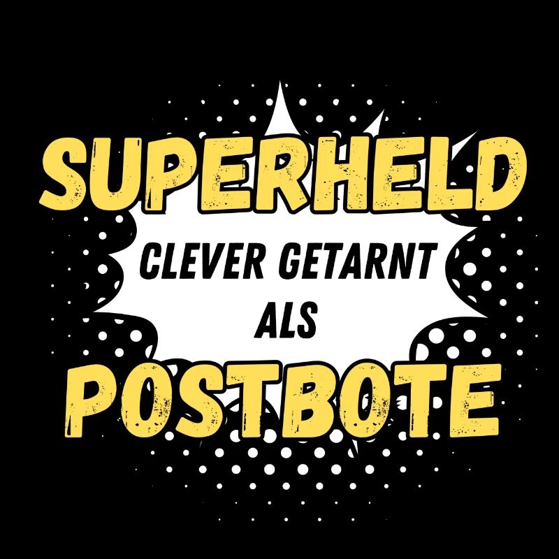 Superheld clever getarnt als Postbote