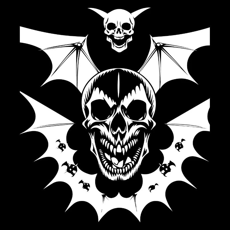 Horror Schädel Schädel Kunst Schädel Gothic Heavy Metal