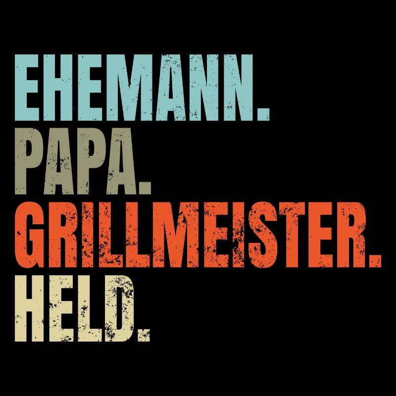 Ehemann Papa Grillmeister Held: Vintage Geschenk