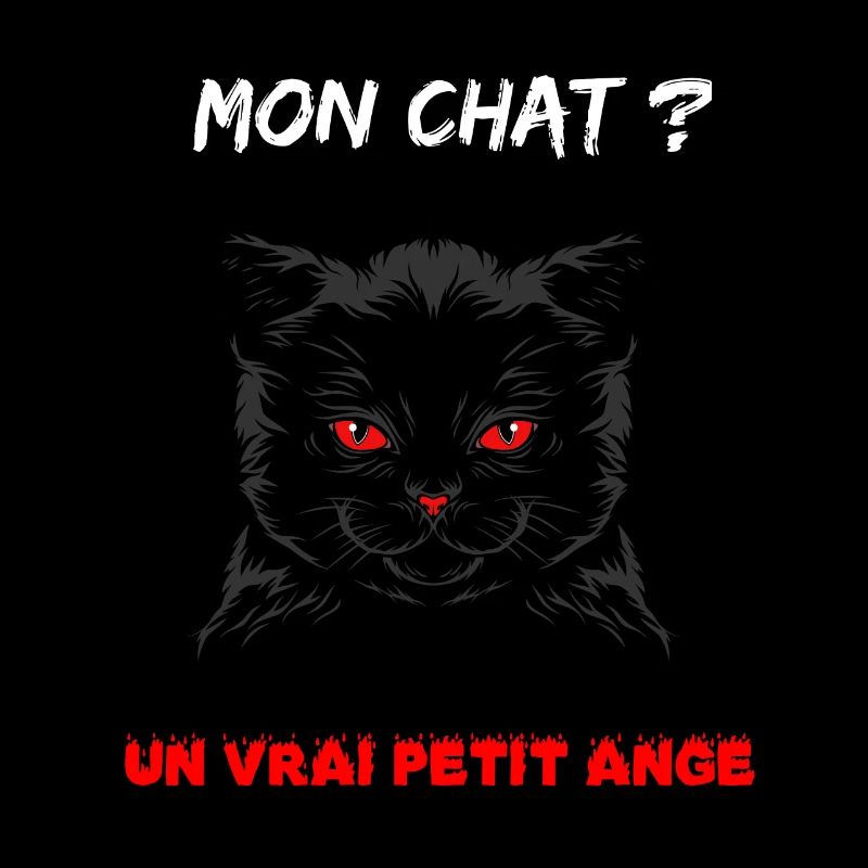 Chat mignon diabolique