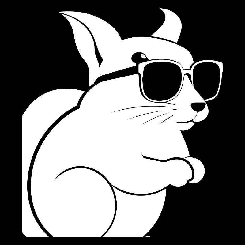 Funny Squirrel Wearing Sunglasses Squirrels
