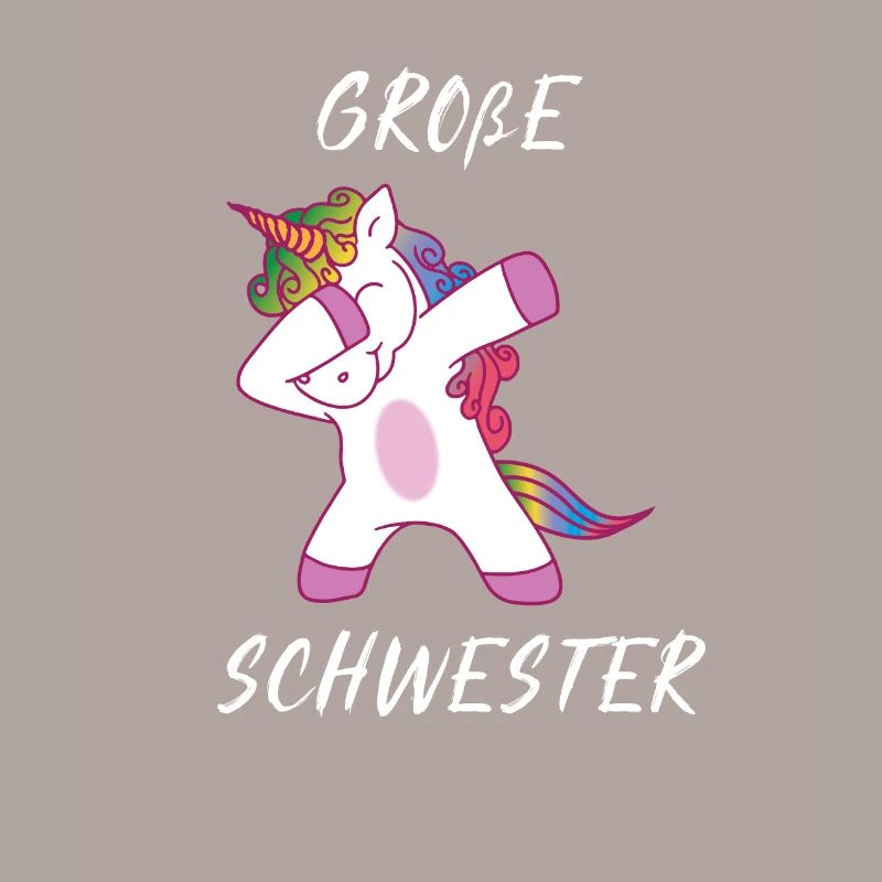 Große Schwester Einhorn Dab