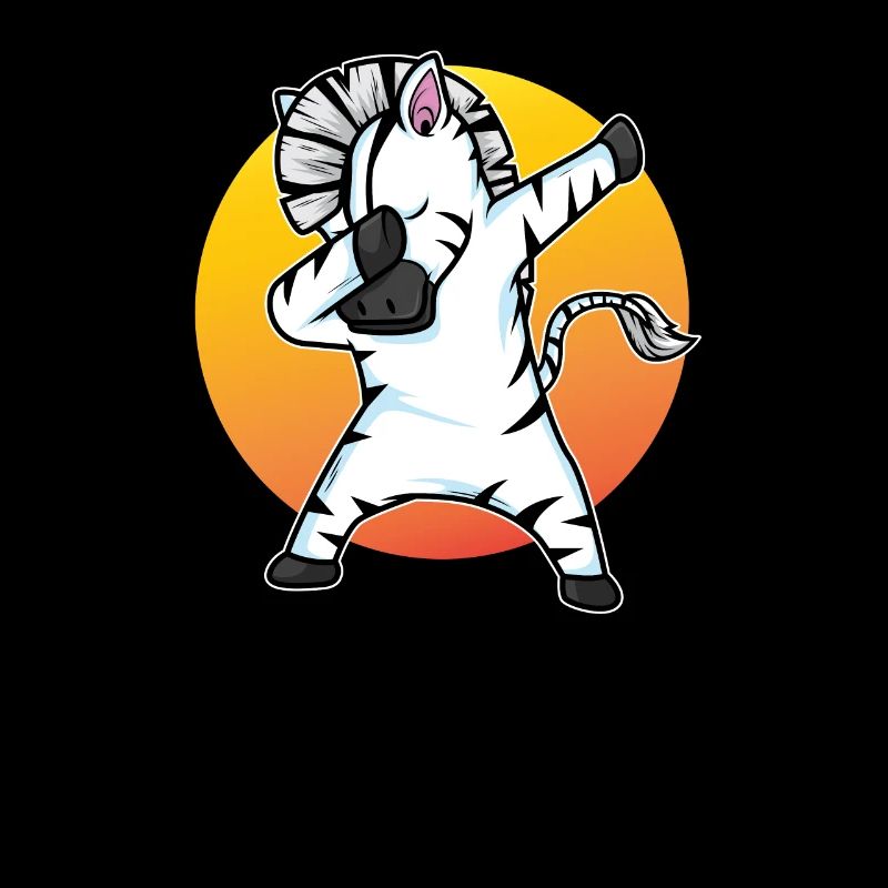 Dabbing Zebra Funny Dab Dance Gift Anniversaire