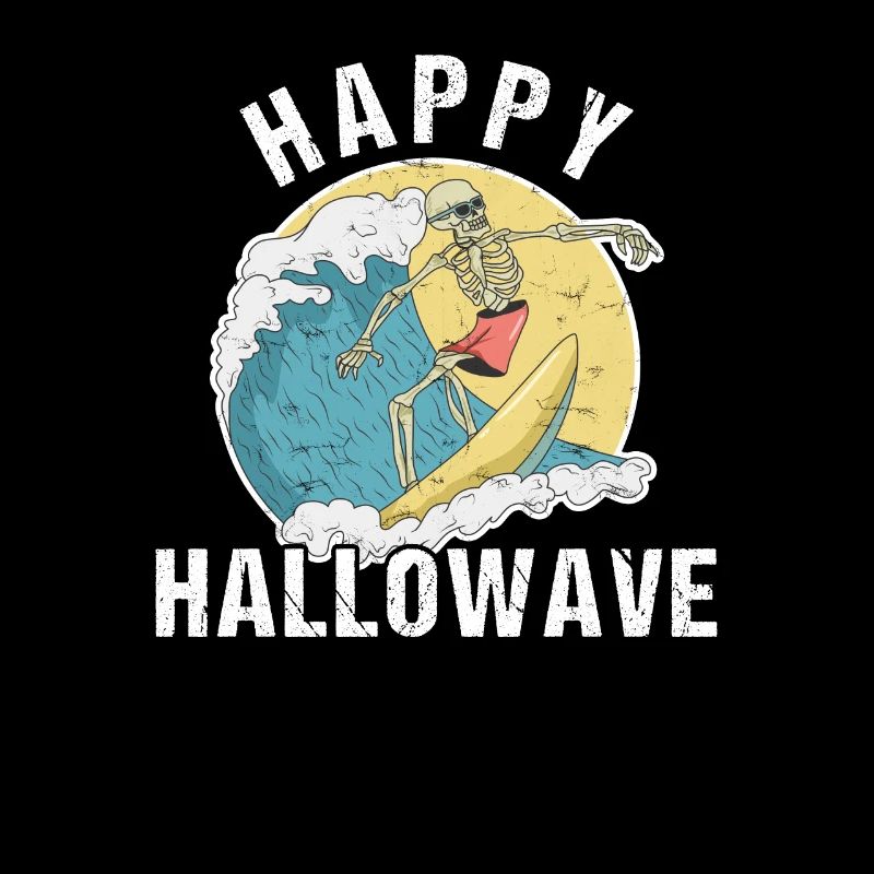 Conception d'Halloween de surfeur pour un surfeur