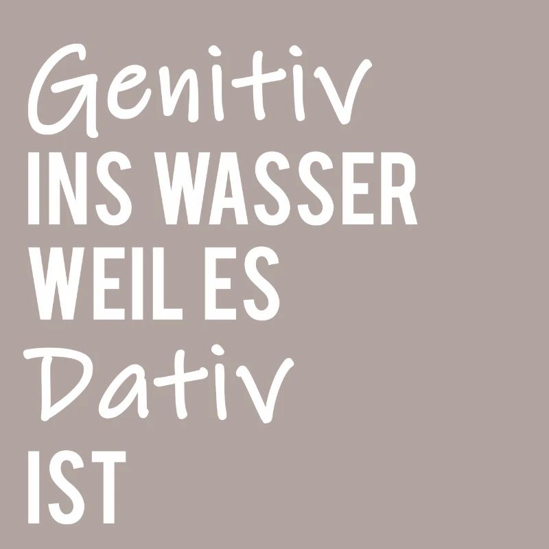Eau accusative génative dative