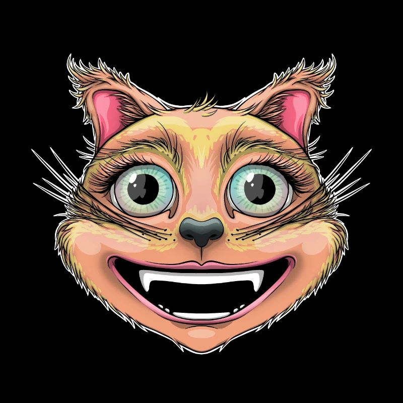 Glückliche rote Katze