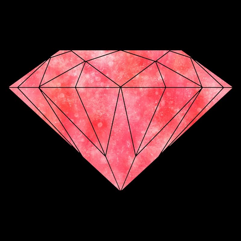 Roter Diamant Rubin Kristall Edelstein