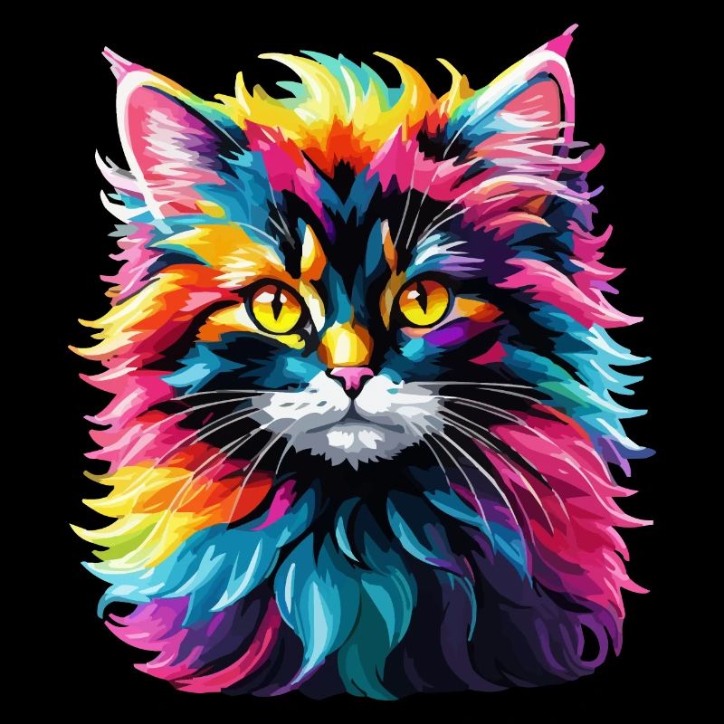 Chat Chat Arc-en-ciel Mignon Enfants