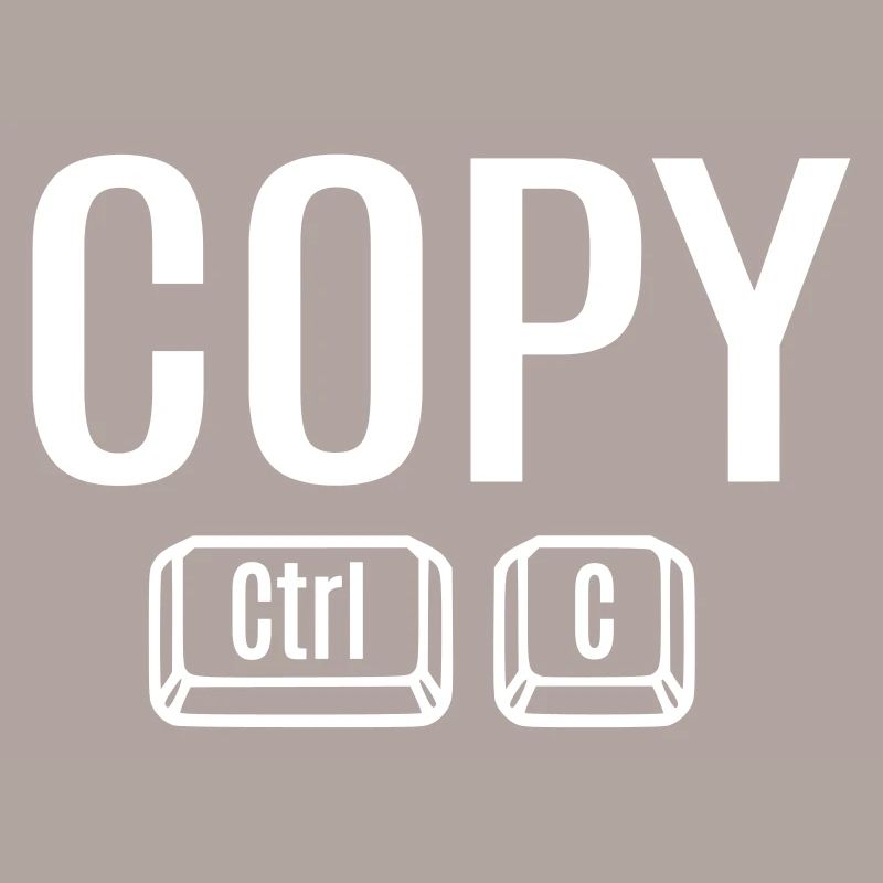 Copy Paste Ctrl + C V Vater Mutter Kind Baby Fun