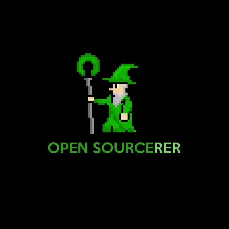Tee-shirt programmeur sorcier open source