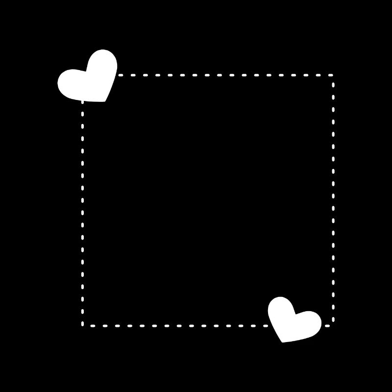Heart frame ornament line decoration