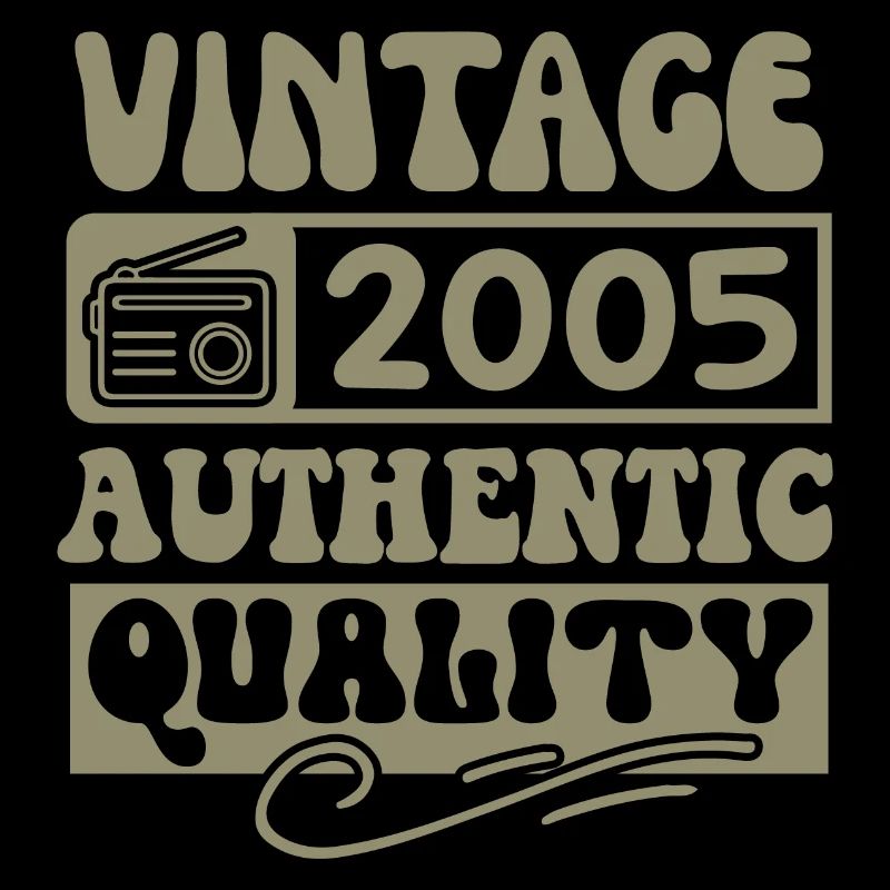 Authentic 2005 Millésime 2005 - Vintage 2005 Rétro