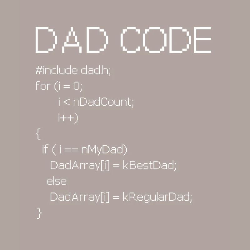 Dad Code - Cadeau chemise programmeur
