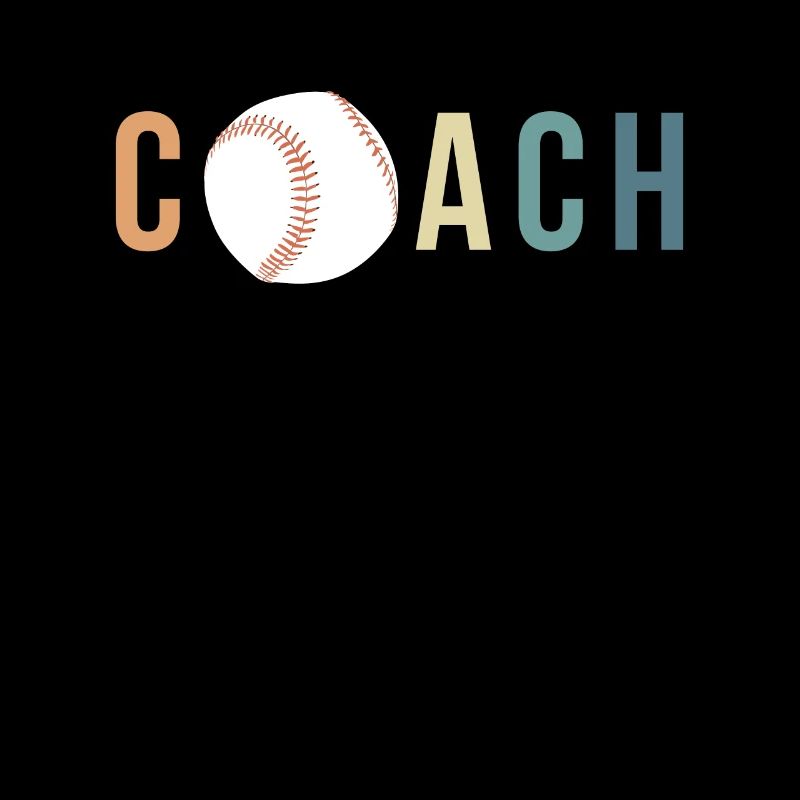 Vintage Retro Coach Baseball Shirt Geschenk