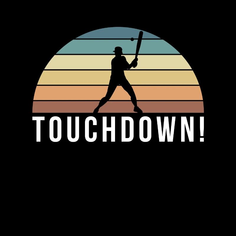 Touchdown! Baseball Shirt Geschenk