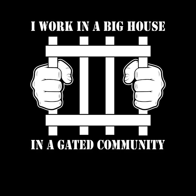 Je travaille dans une grande maison dans une communauté fermée