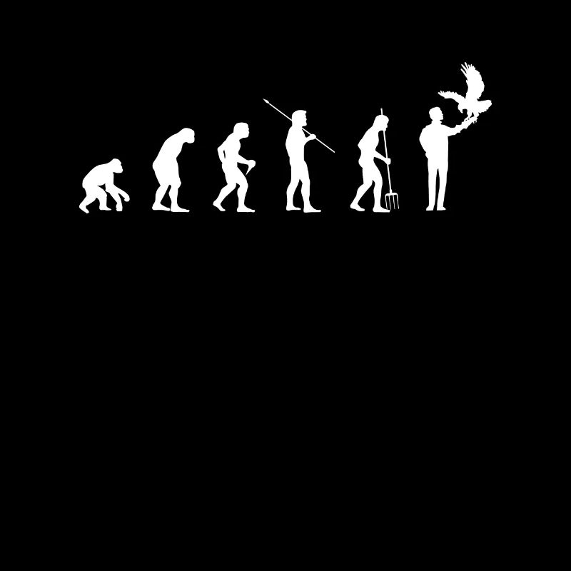 Evolution Shirt Geschenk Falkner