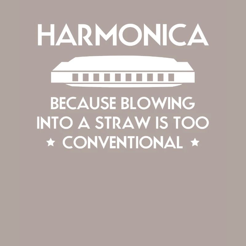 Harmonica Harmonica Slogan Chemise