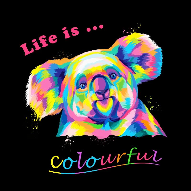 Koala Popart Life is colourful