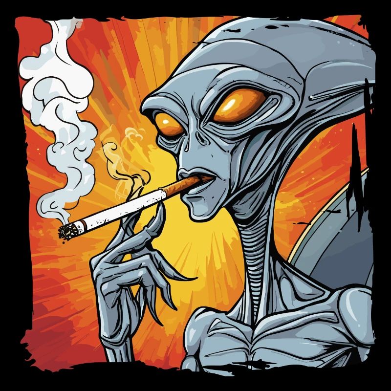 Smoking Weeds Alien
