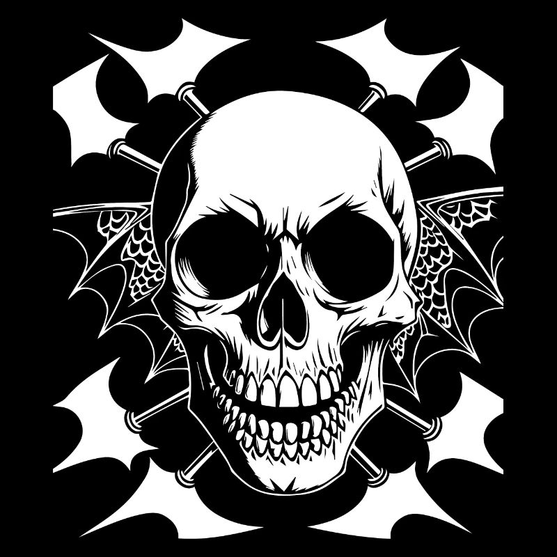 Horror Skull Skull Art Skull Gothic Heavy Metal